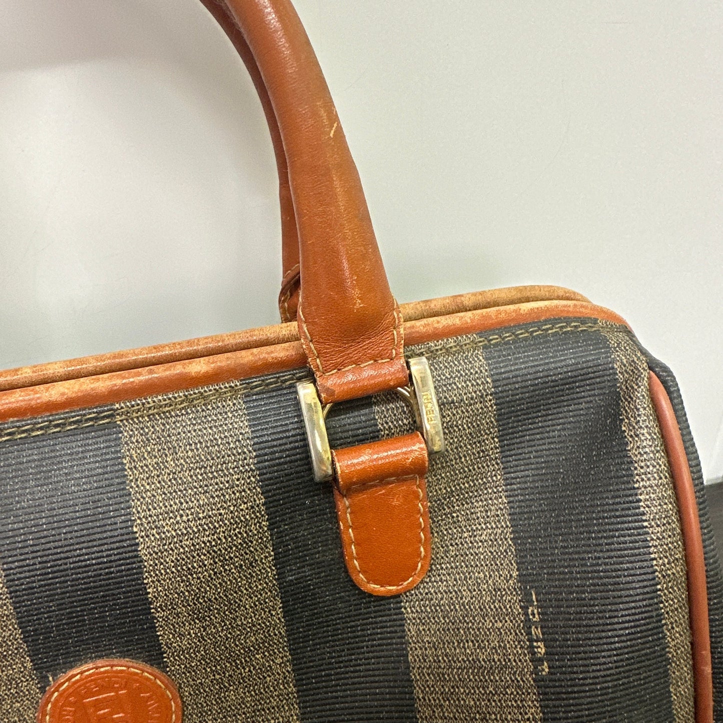 Fendi | Bags |  Fendi Pequin Boston Bag Coated Canvas Medium LB118111