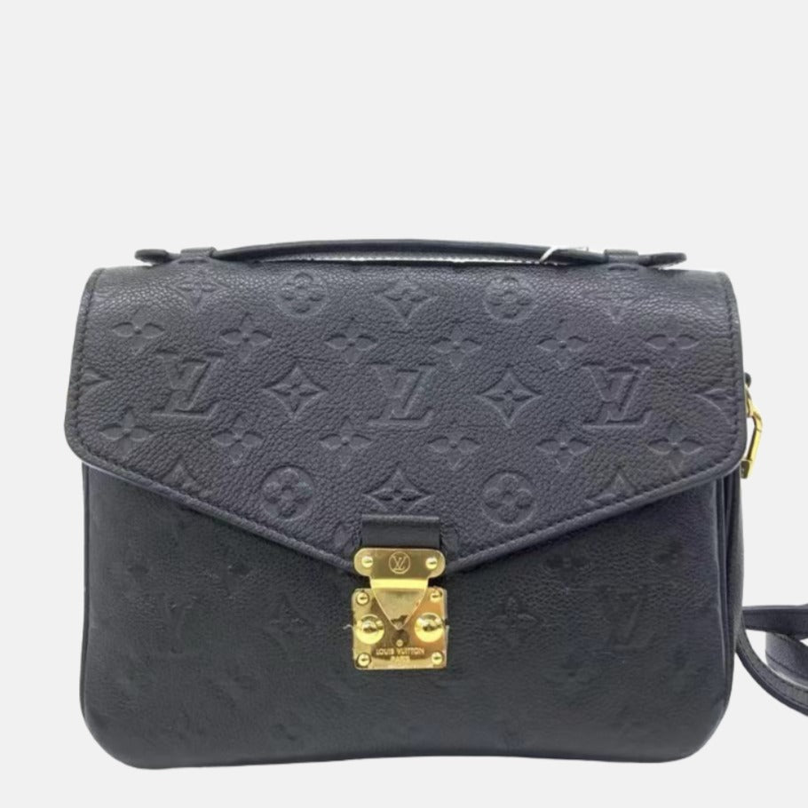 Louis Vuitton Pochette MÃ©tis Monogram Empreinte Leather Black
