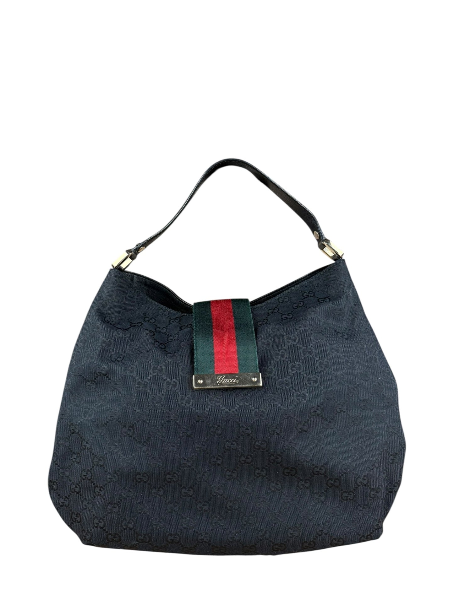 Gucci   Black GG Hobo Bag