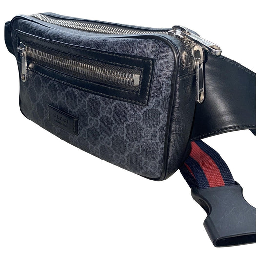 Gucci anthracite leather bag