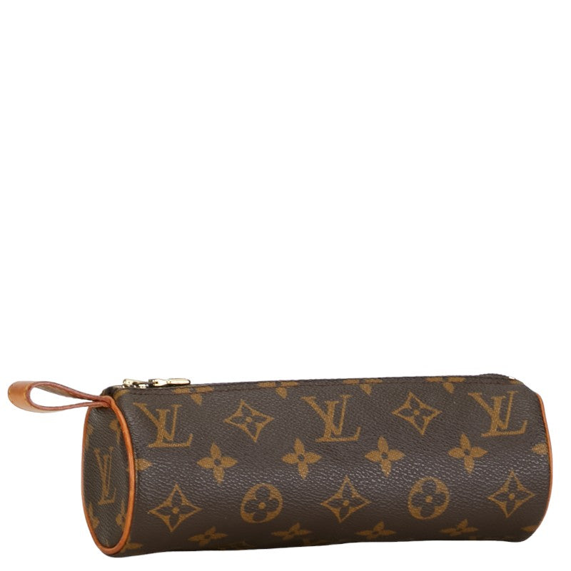 Louis Vuitton Monogram Tours Long Porterait Pencase M47630 Brown PVC Leather Louis Vuitton
