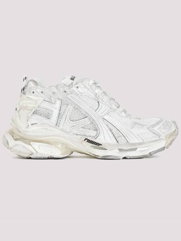 Luxury Balenciaga Trending 2026 Runner Embroidered Logo Low Top Sneakers White