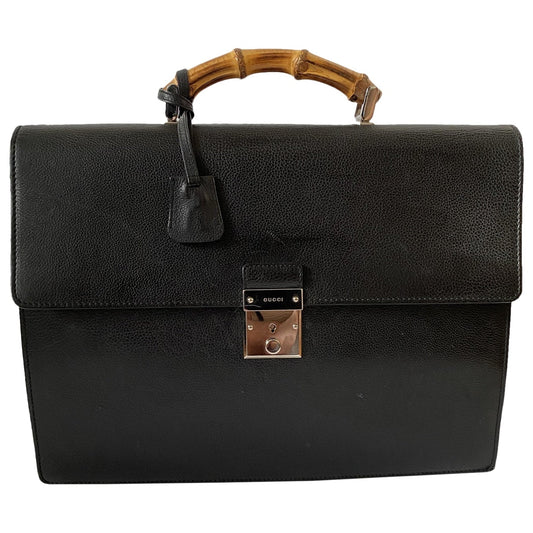 Gucci black leather bag