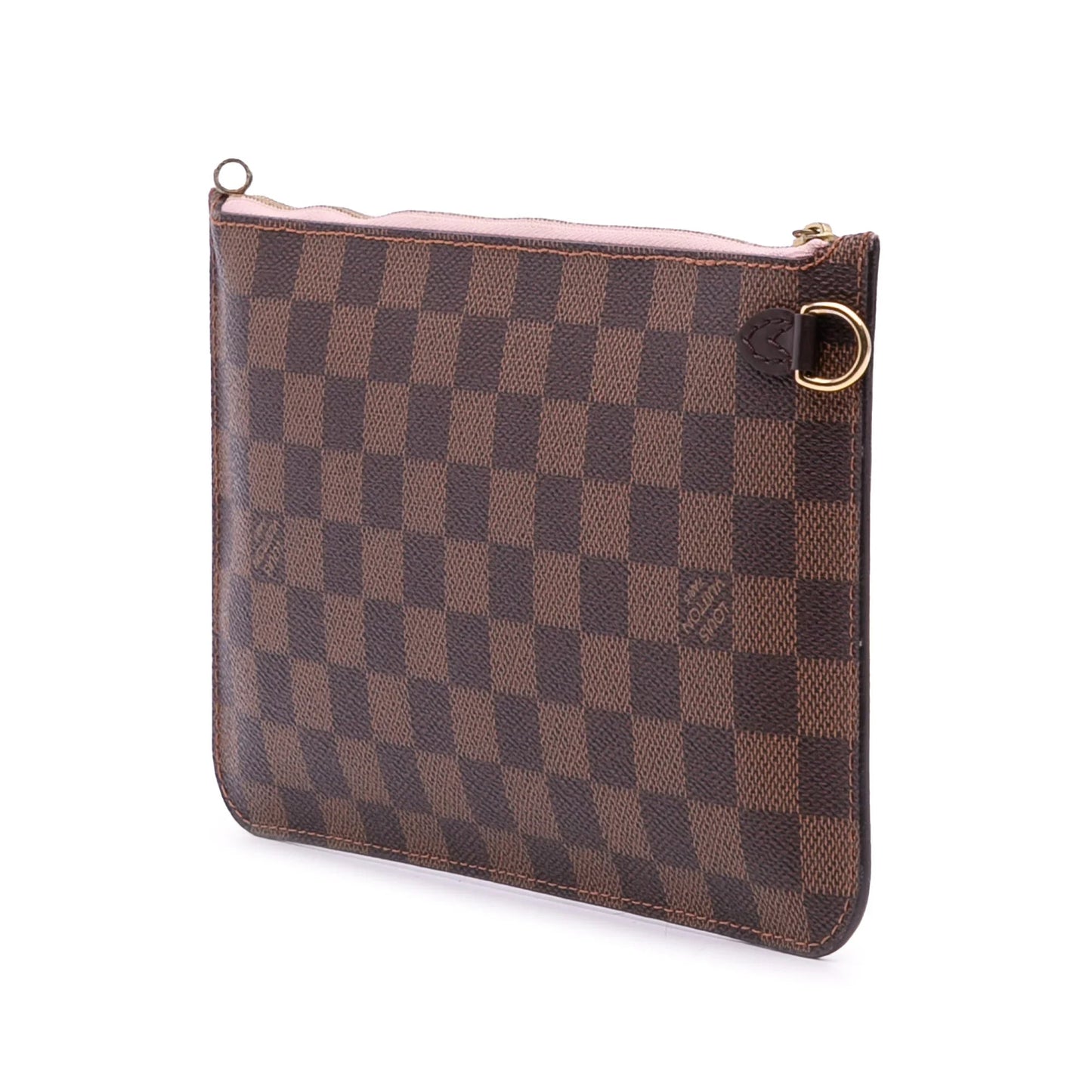 Brown Louis Vuitton Damier Ebene Neverfull MM Pouch