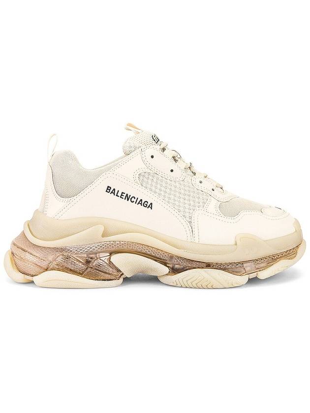 Luxury Balenciaga Trending 2026 Triple S Clear Sole Low Top Sneakers Beige