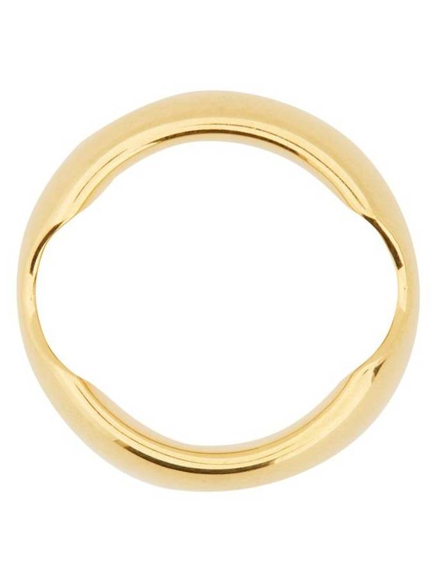 Luxury Balenciaga Trending 2026 engraved logo polished finish ring 765847TZ99G