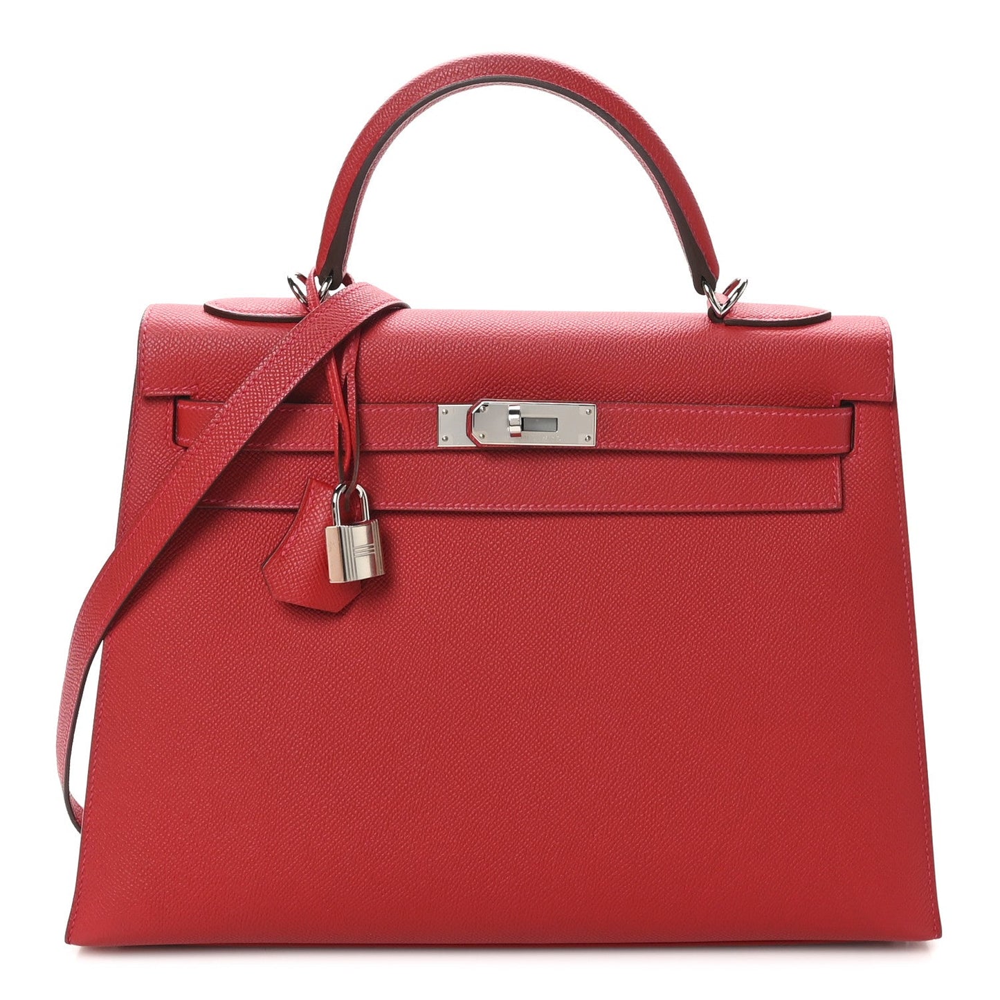 Hermes Epsom Kelly Sellier 32 Rouge Casaque
