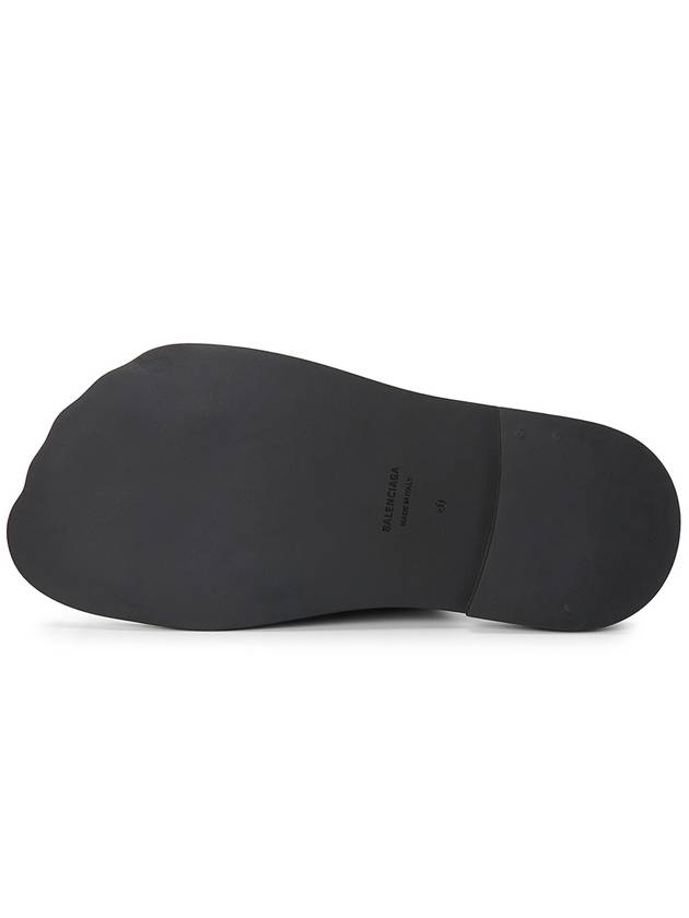 Luxury Balenciaga Trending 2026 Leather Slippers Black