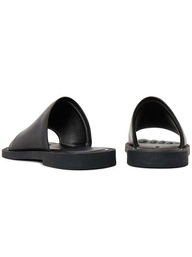 Luxury Balenciaga Trending 2026 Leather Slippers Black