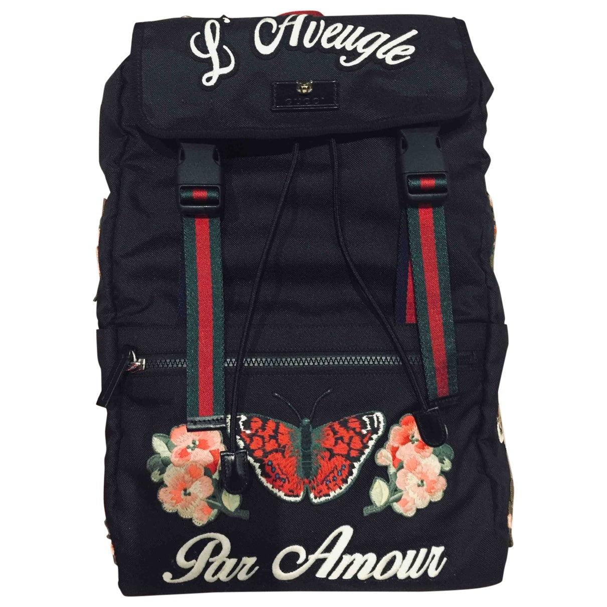 Gucci black cloth bag