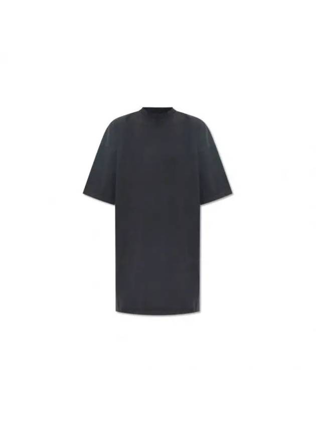Luxury Balenciaga Trending 2026 Women's BLACK logo print t-shirt 739037 TPVU4 1569