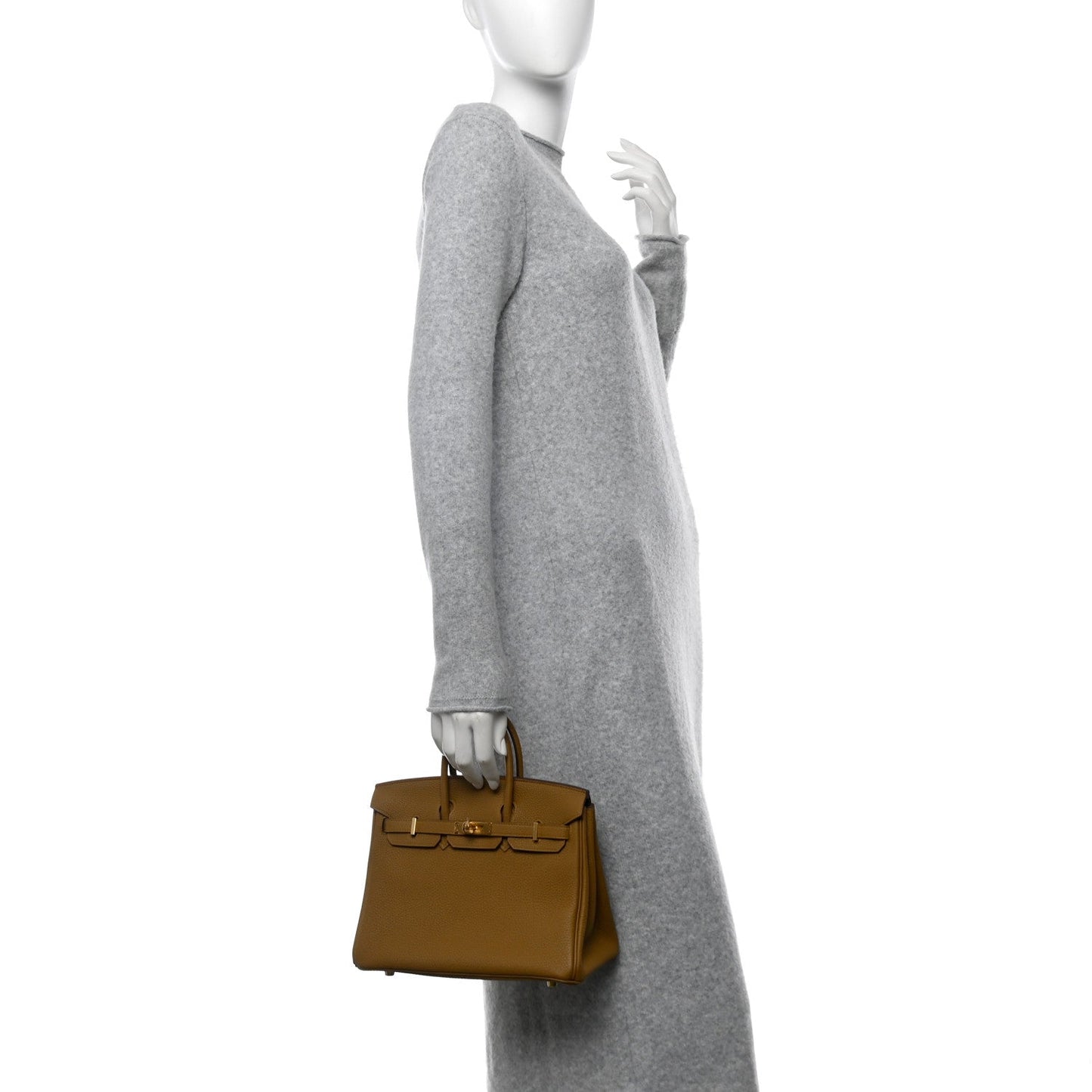 Hermes Togo Birkin 25 Bronze Dore