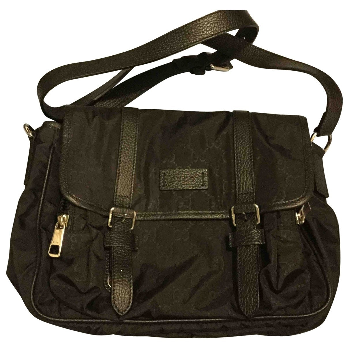 Gucci black silk bag