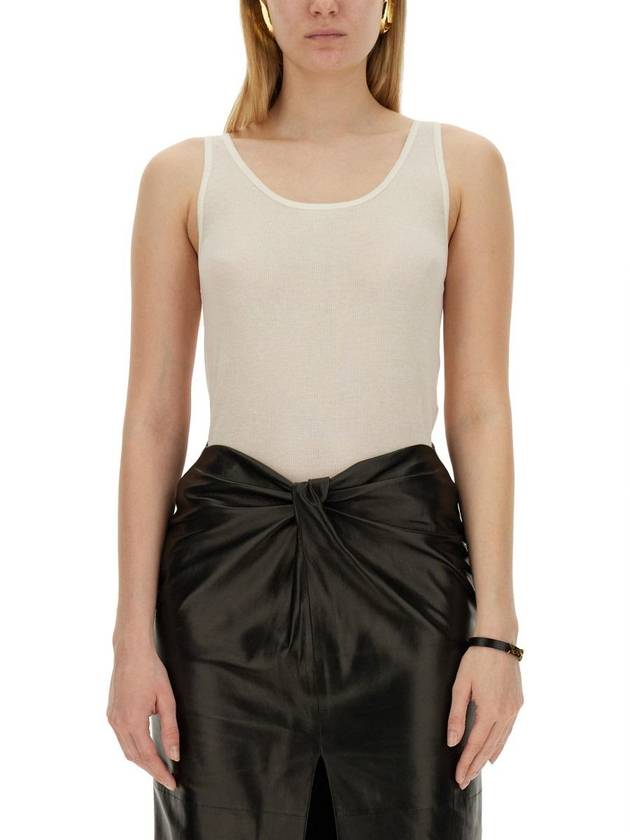 Luxury Saint Laurent Trending 2025 Cotton Rib Sleeveless
