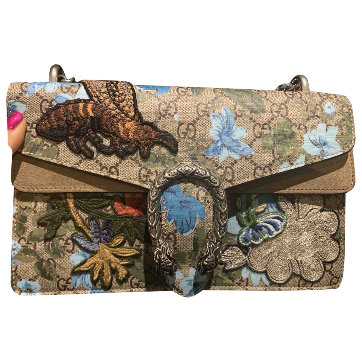 Gucci dionysus multicolour cloth handbag