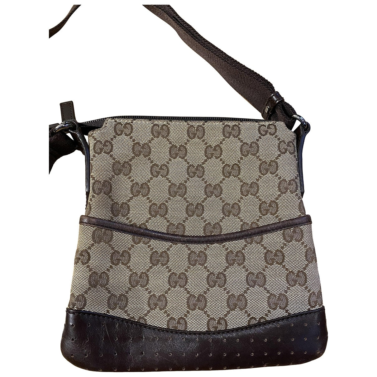 Gucci brown cloth bag