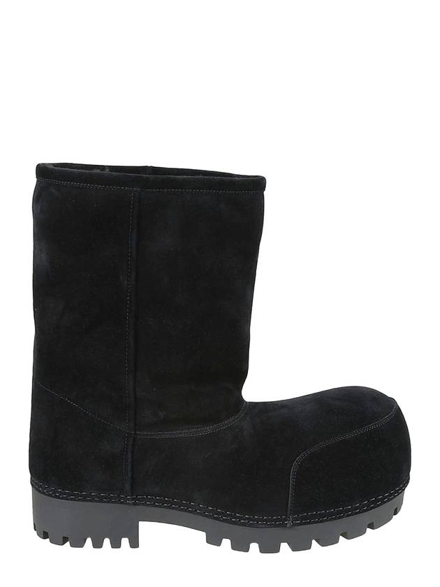 Luxury Balenciaga Trending 2026 Suede Fur Winter Boots Black
