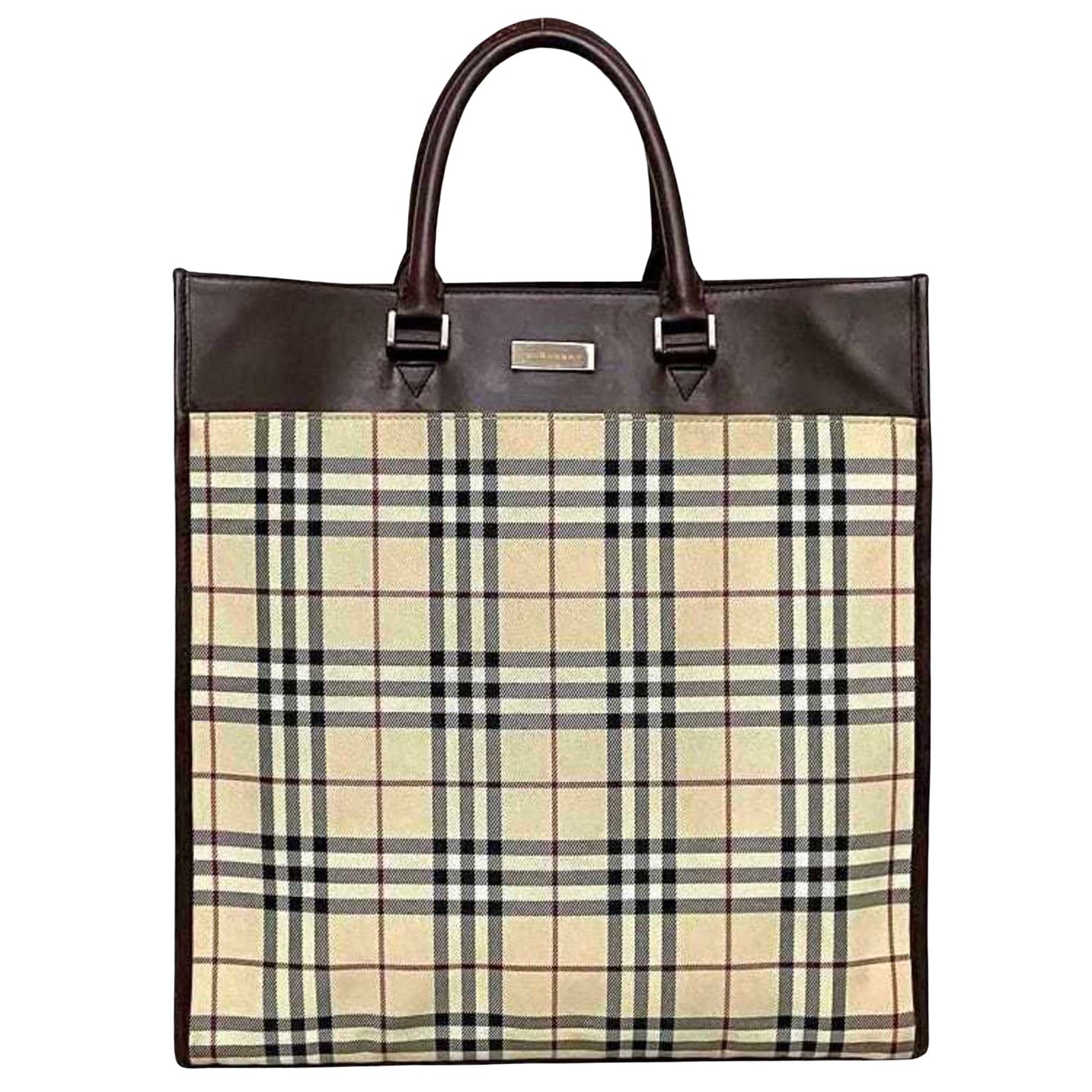 Luxury Burberry Nova Check Tote