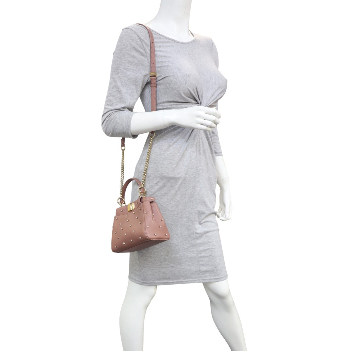 Fendi Star Crystal Embellished XS Iconic Peekaboo