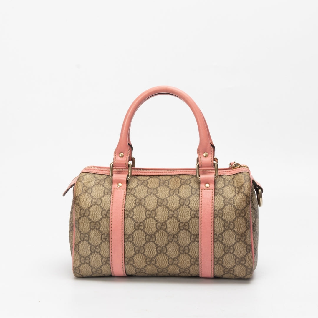 Gucci Leather Canvas Handbag