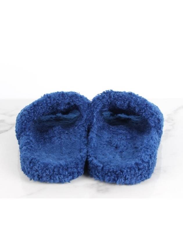 Luxury Balenciaga Trending 2026 fur slide sandals 40