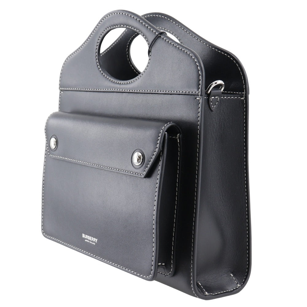Burberry Black Leather Handbag ( )