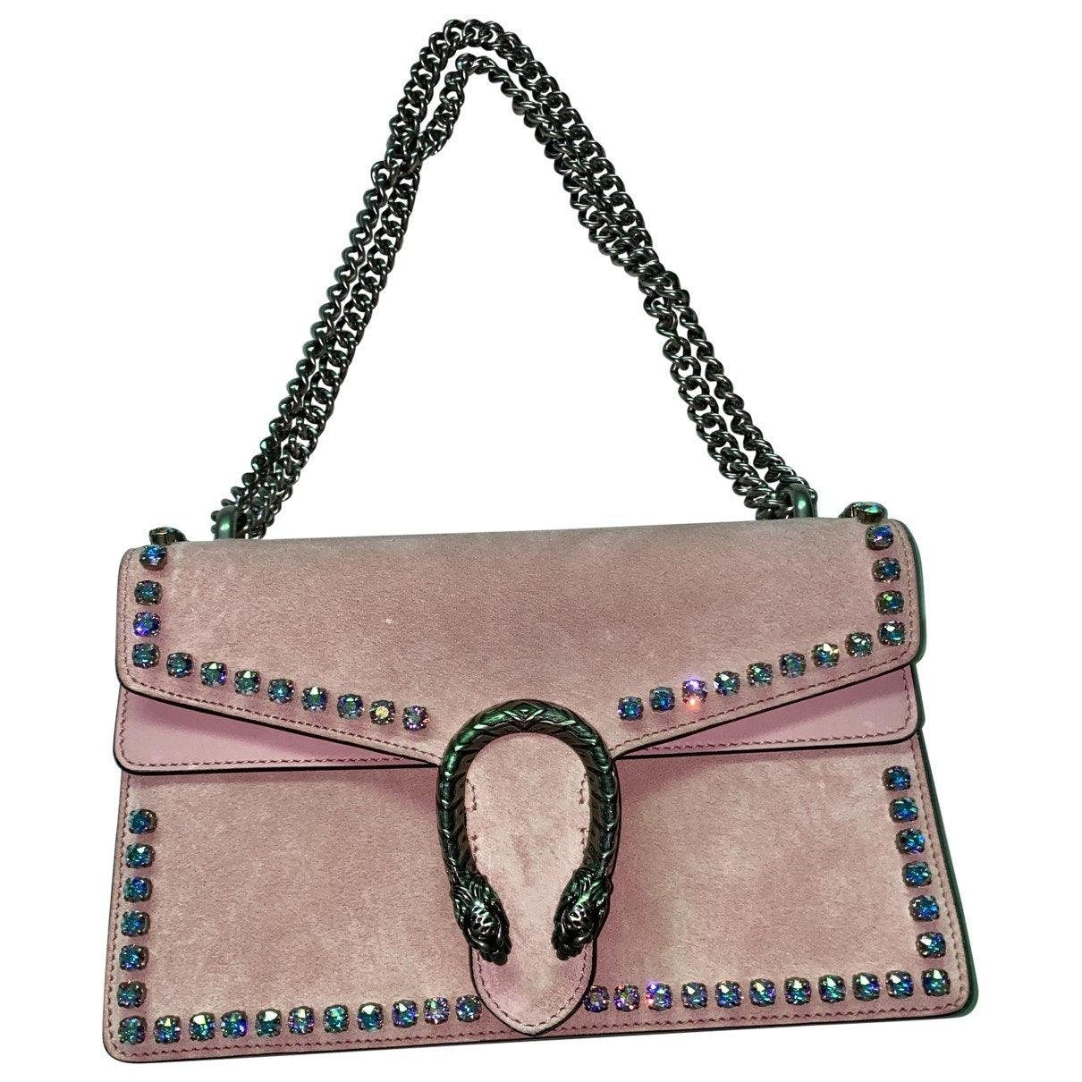 Gucci dionysus pink suede handbag