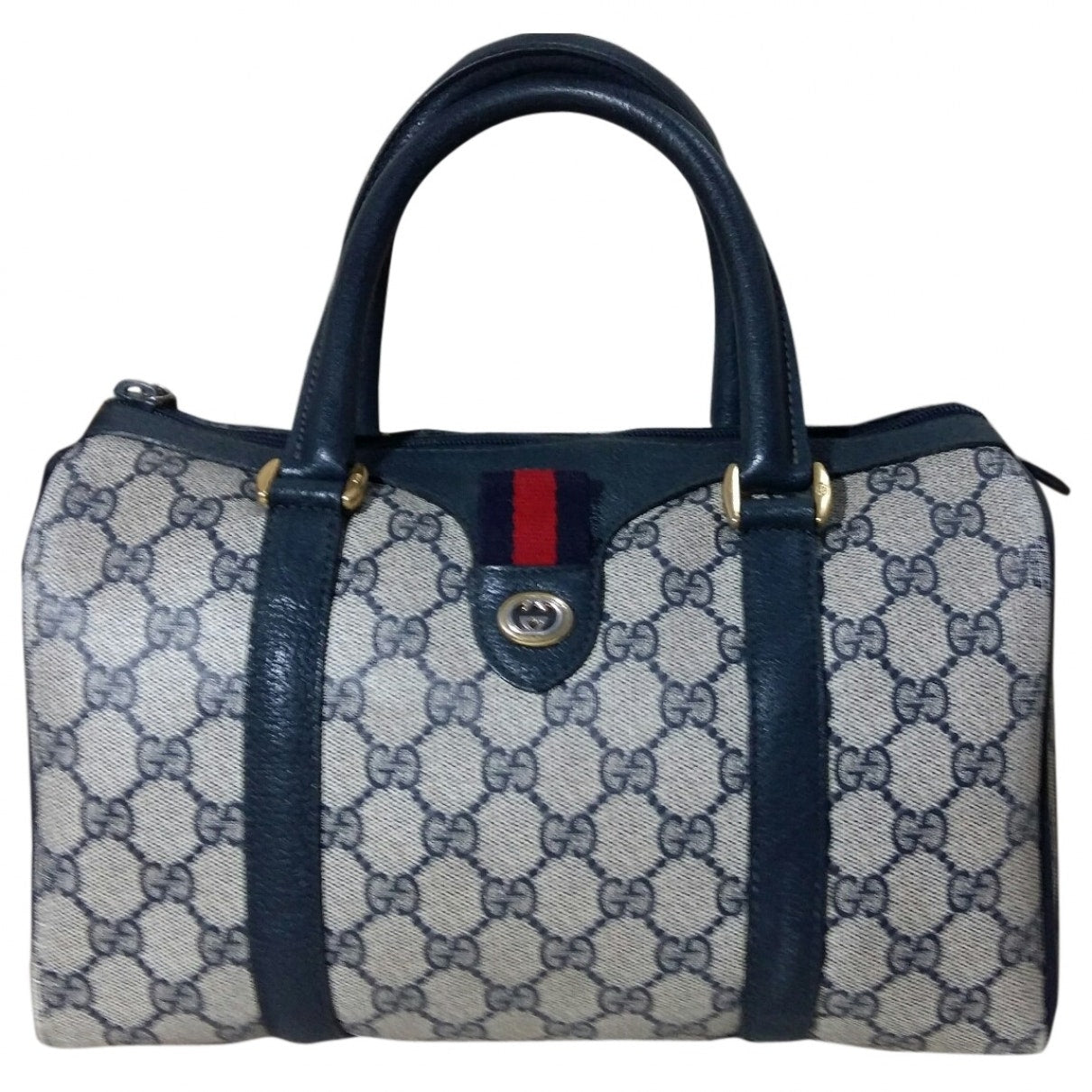 Gucci ophidia navy cloth handbag