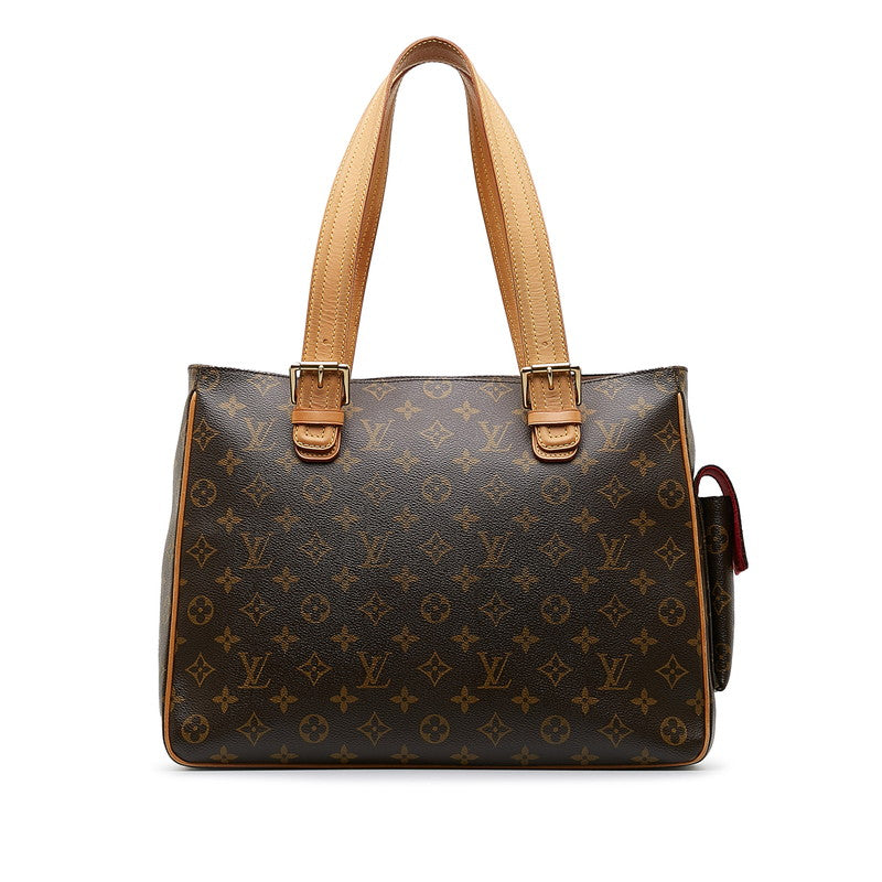 Louis Vuitton Monogram Multiple City Shoulder Bag M51162 Brown PVC Leather Louis Vuitton