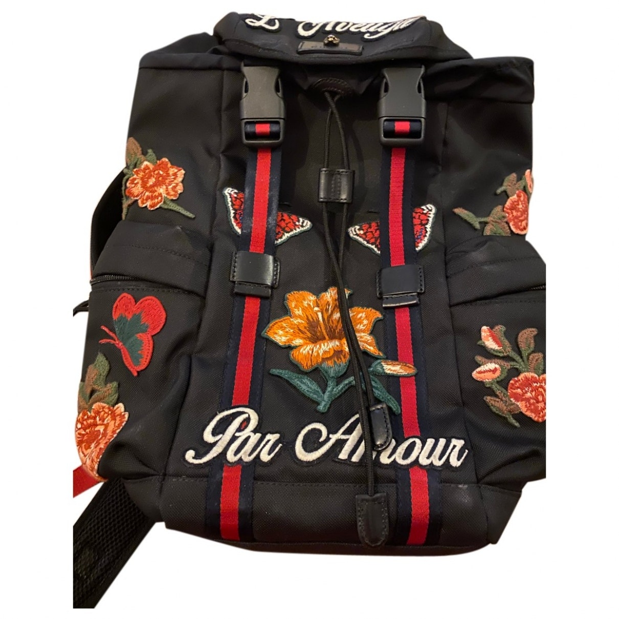 Gucci mesh black cloth bag