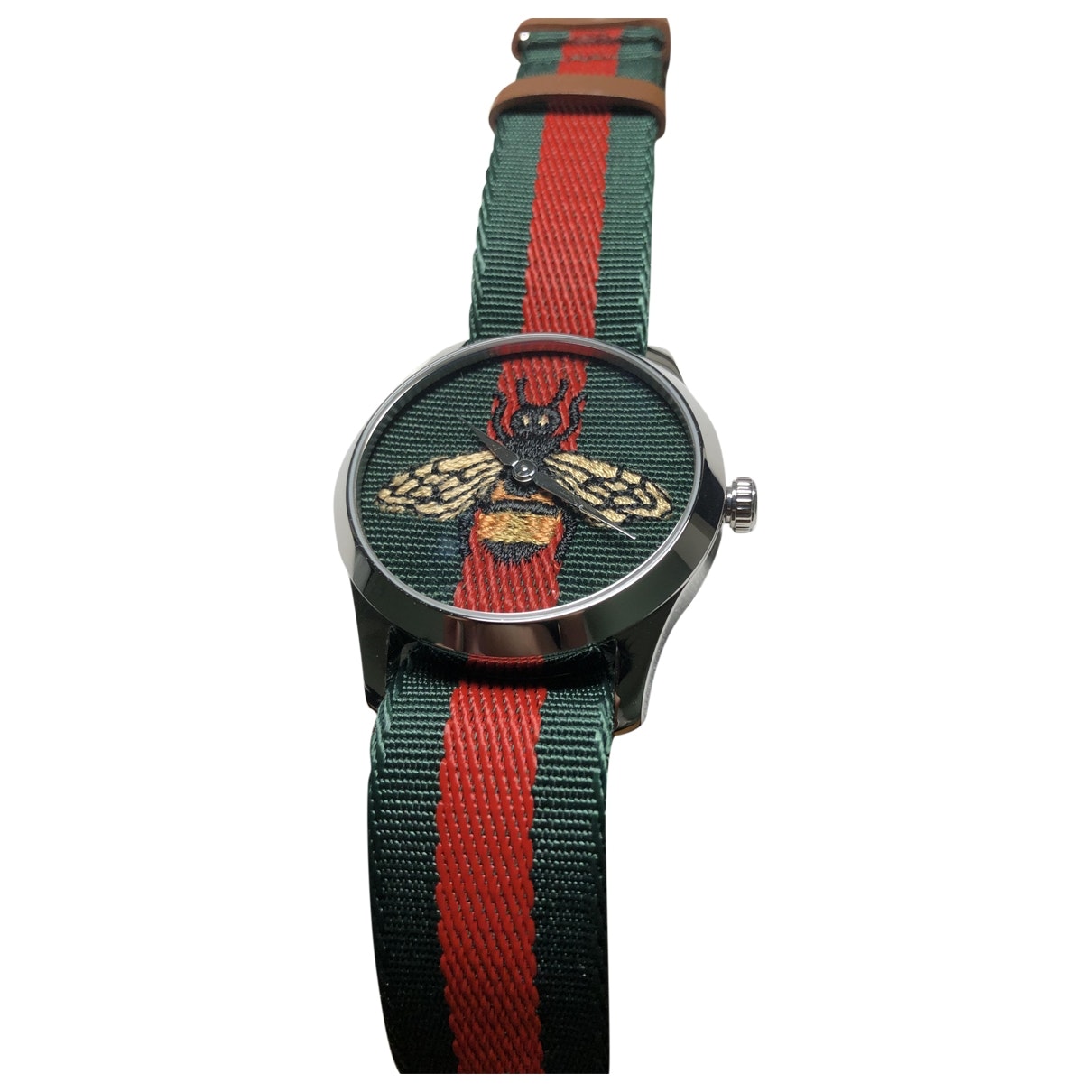 Gucci le marchÃ© des merveilles green steel watch