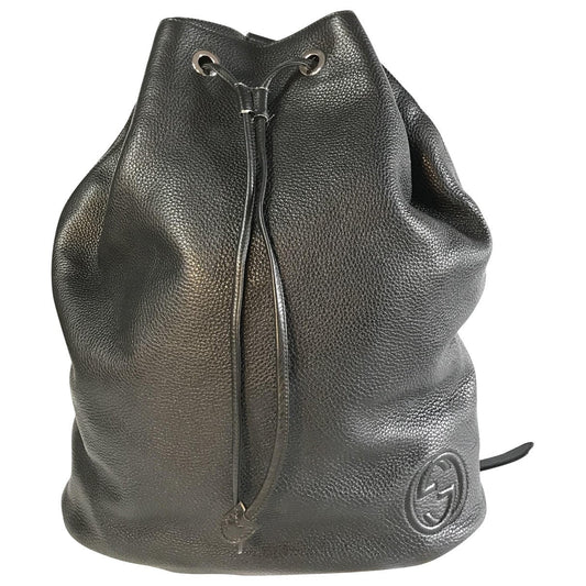 Gucci black leather bag