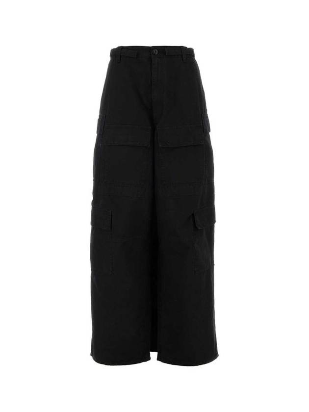 Luxury Balenciaga Trending 2026 Apron Cargo Pants A Line Skirt Black Black