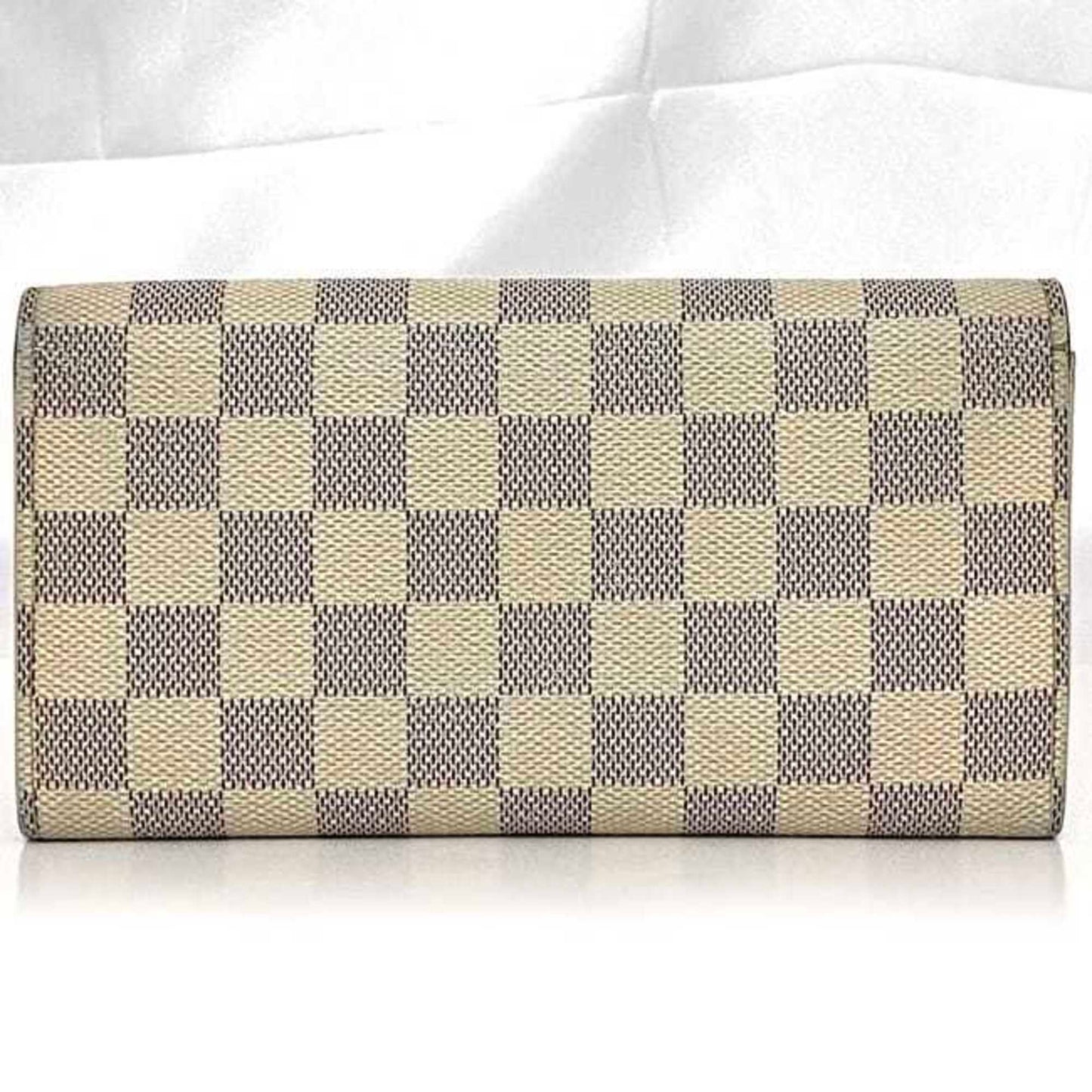 Louis Vuitton Damier Azur   Damier Canvas Long Wallet (Bi-Fold)