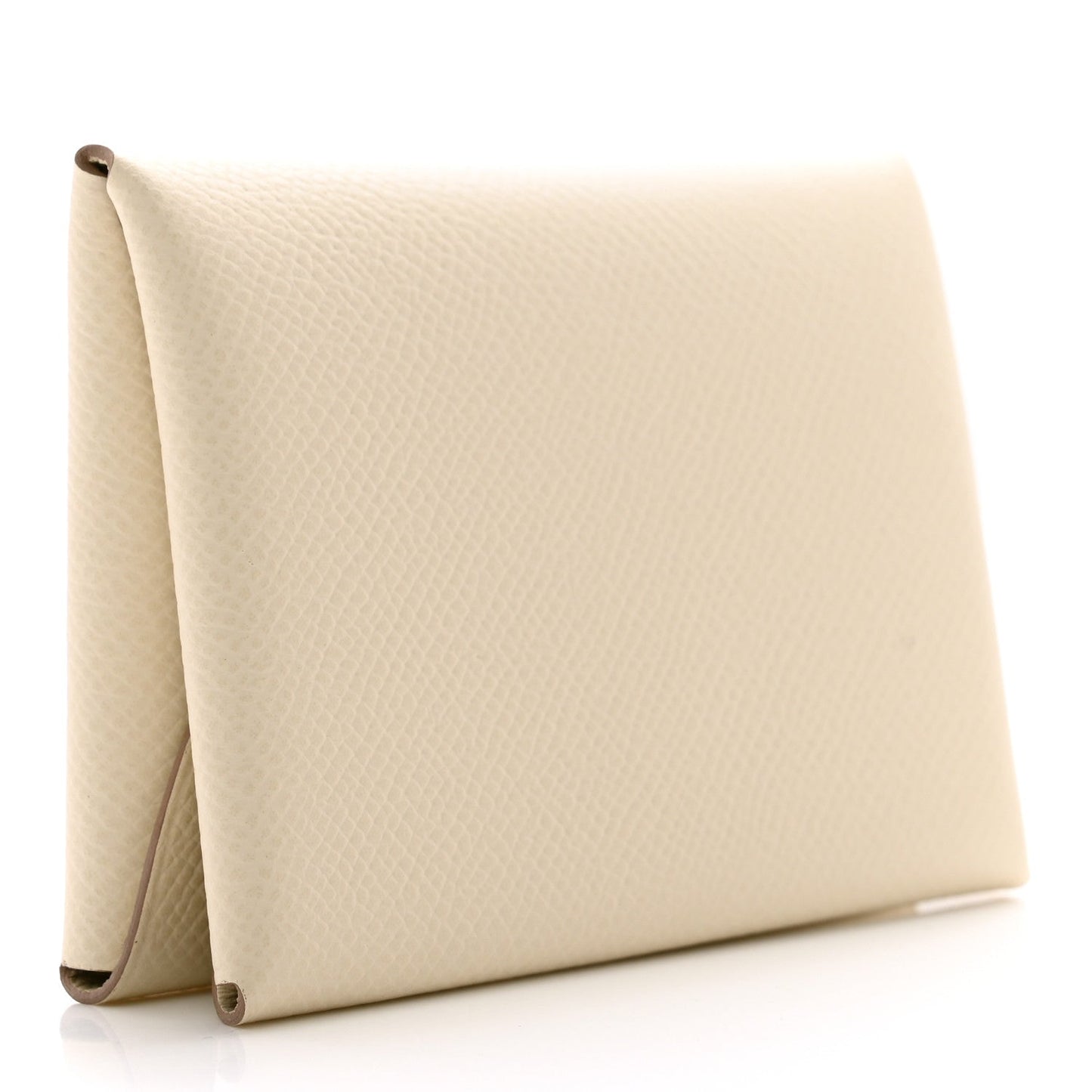 Hermes Epsom Calvi Duo Card Case Craie