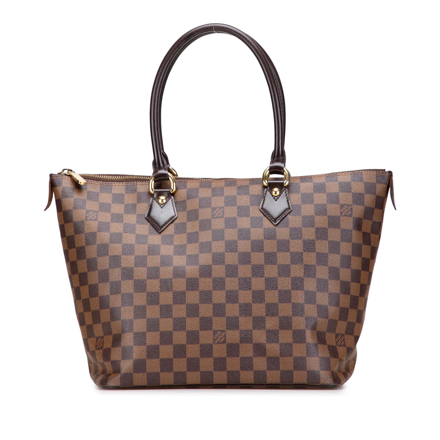 Brown Louis Vuitton Damier Ebene Saleya MM Tote Bag