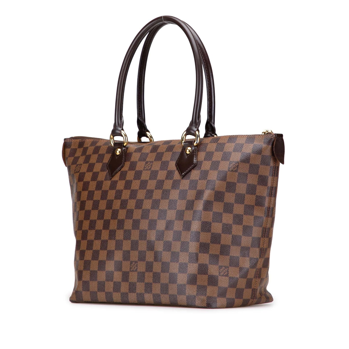 Brown Louis Vuitton Damier Ebene Saleya MM Tote Bag