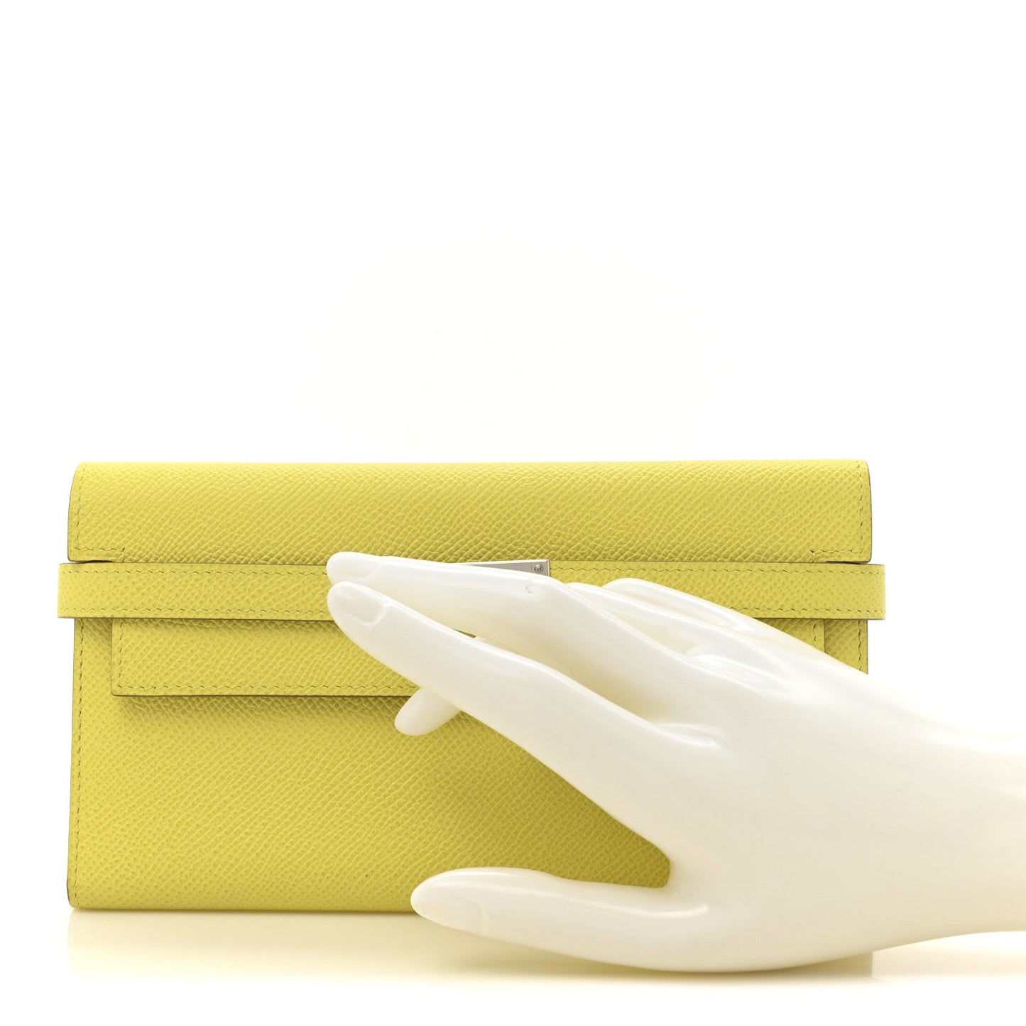 Hermes Epsom Kelly Tri-Fold Wallet Soufre