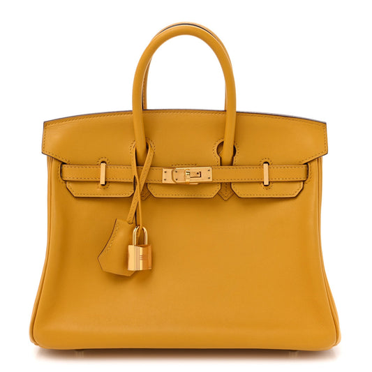 Hermes Swift Birkin 25 Jaune Ambre