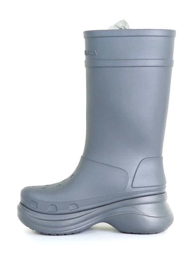 Luxury Balenciaga Trending 2026 42 BB x Crocs Men s Clog Logo Rubber Boots Gray