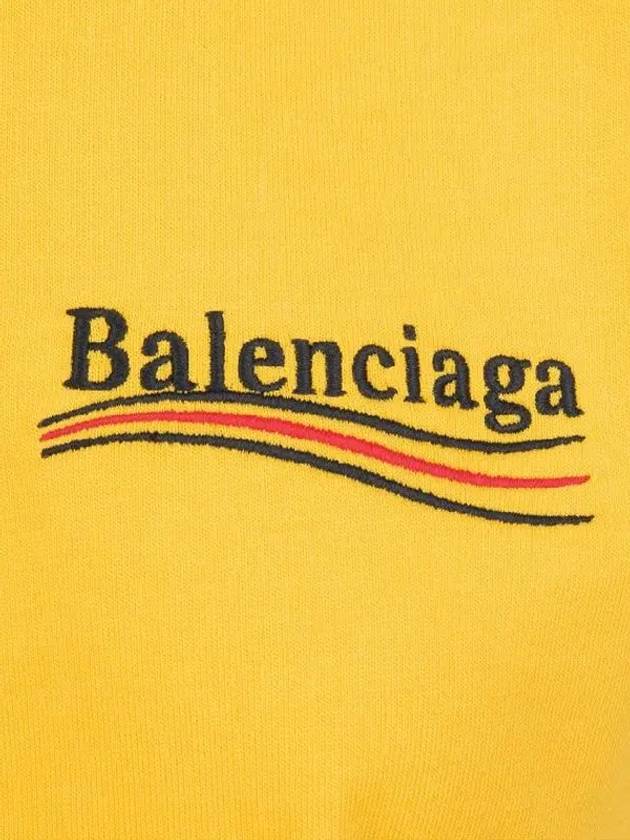 Luxury Balenciaga Trending 2026 Wave Logo Slim Fit Short Sleeve T-Shirt Yellow