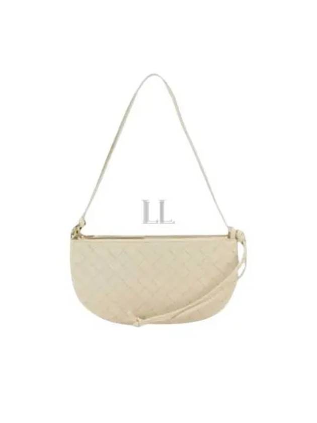 Luxury Bottega Veneta Intrecciato Shoulder Bag Cream