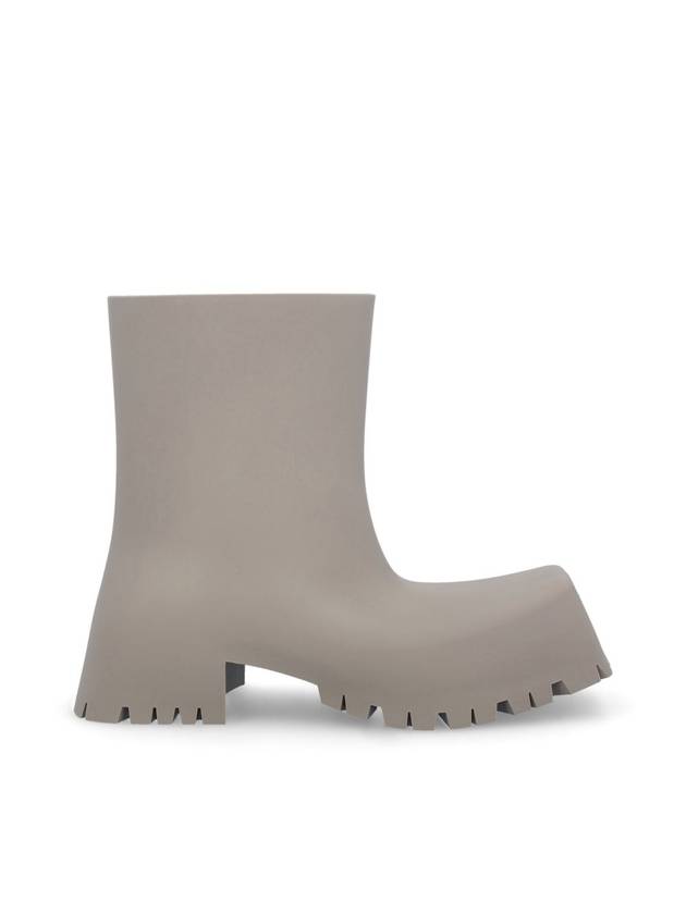 Luxury Balenciaga Trending 2026 Square Toe Rubber Rain Boots Beige