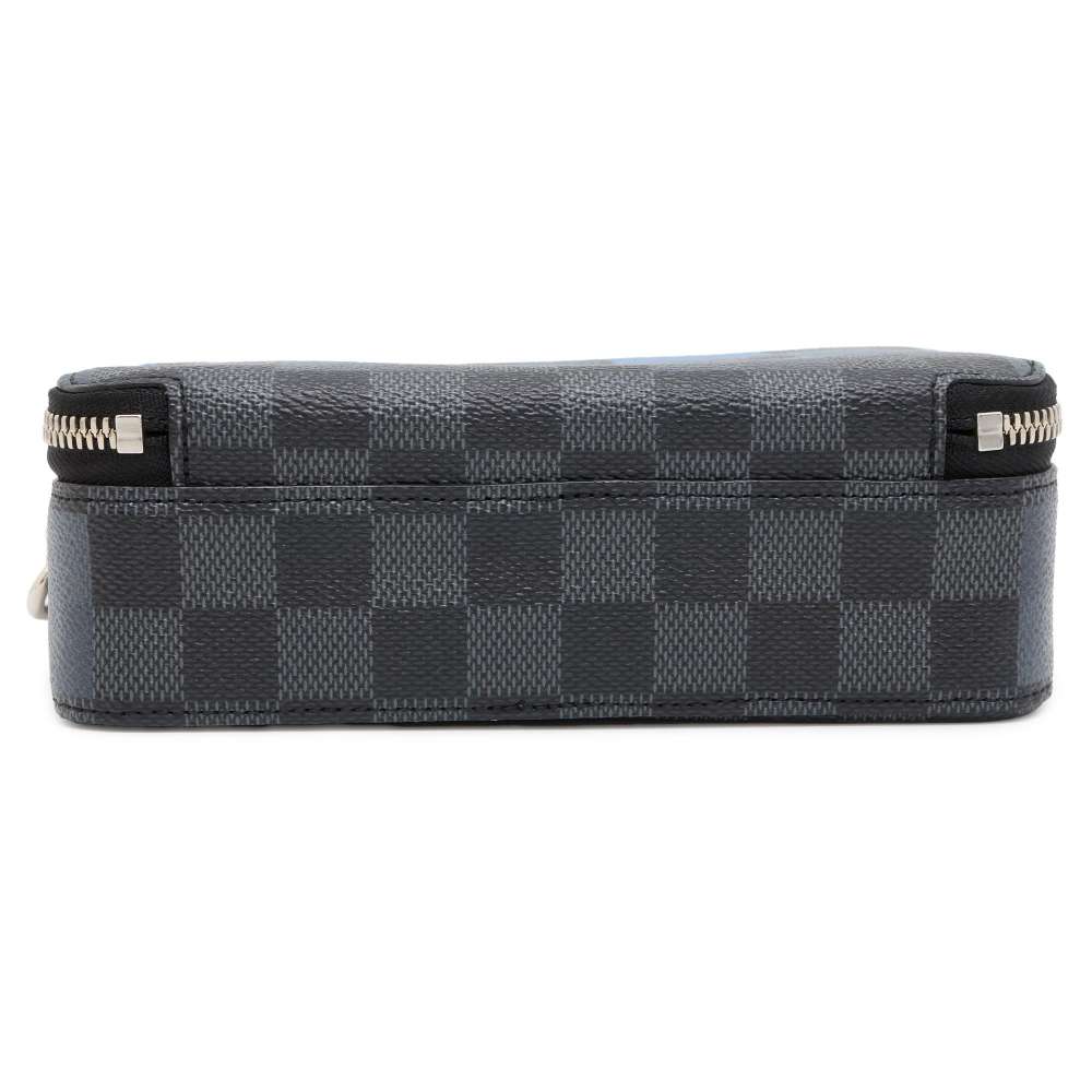 Louis Vuitton Alpha wearable wallet Noir/Blue N60414 Damier Graphite Giant