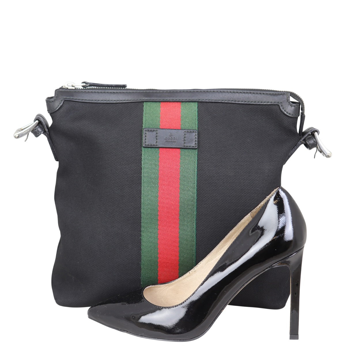 Gucci Web Messenger Bag Techno Canvas