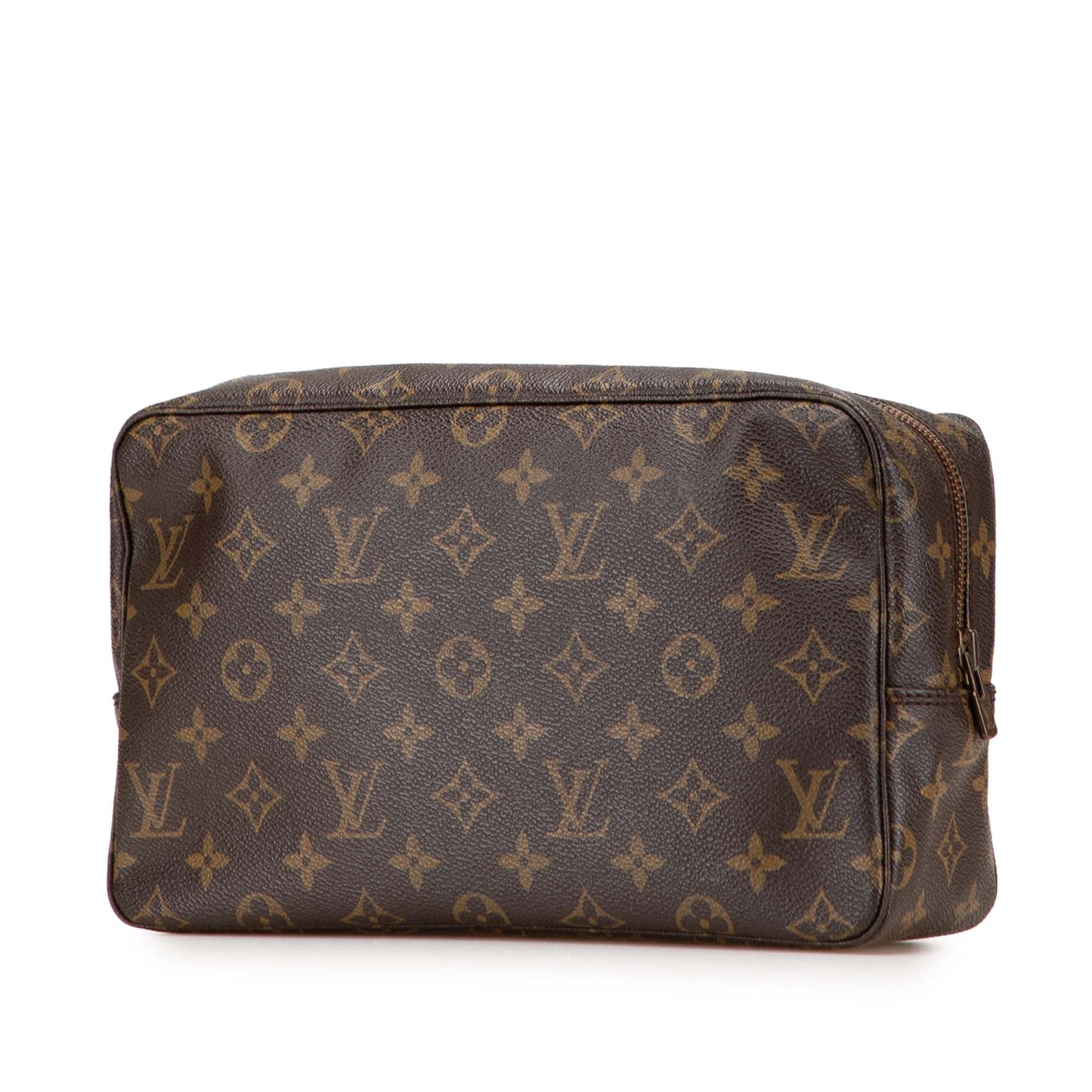 Brown Louis Vuitton Monogram Trousse Toilette 28 Clutch Bag