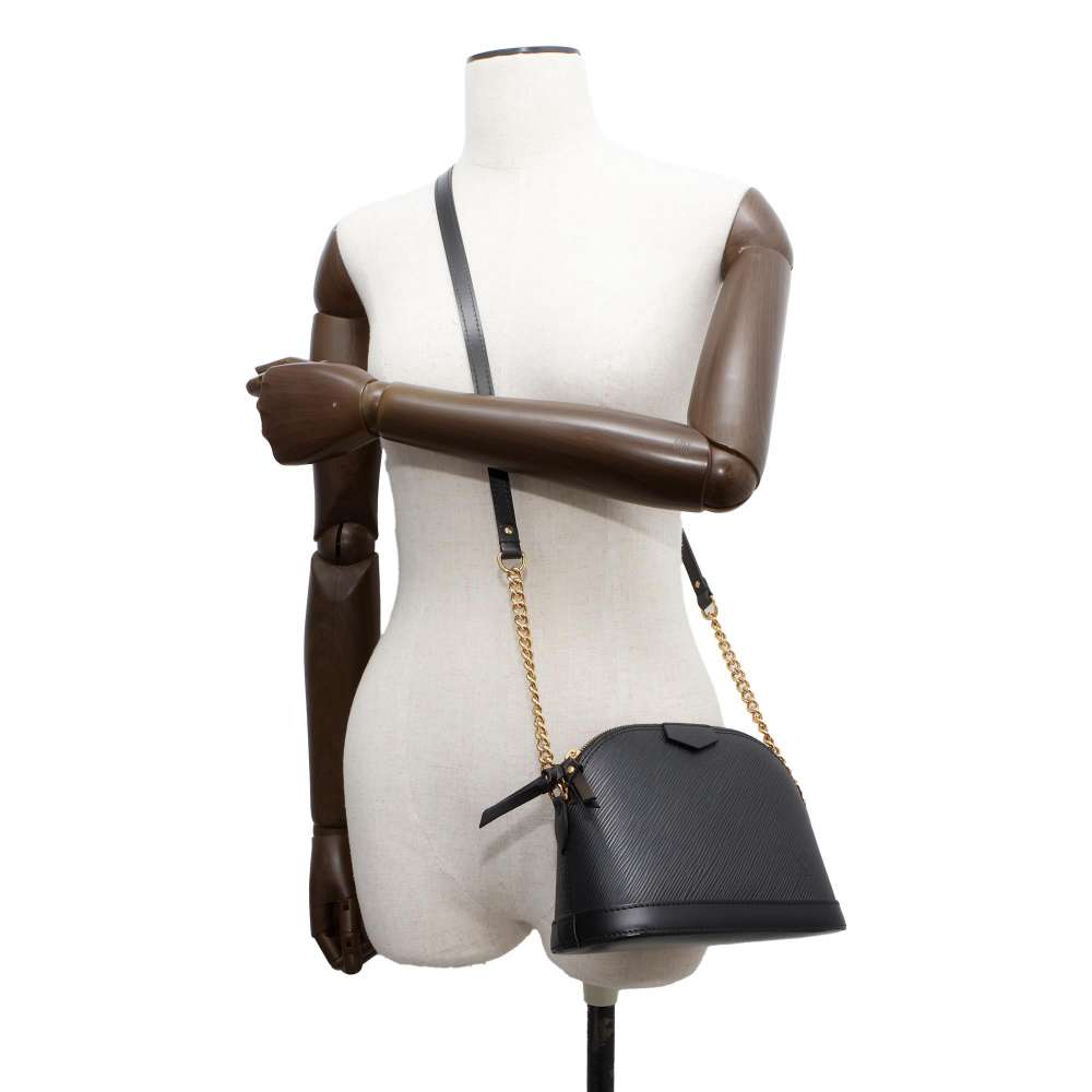 Louis Vuitton Alma MINI?Chain Noir M51405 Epi Leather