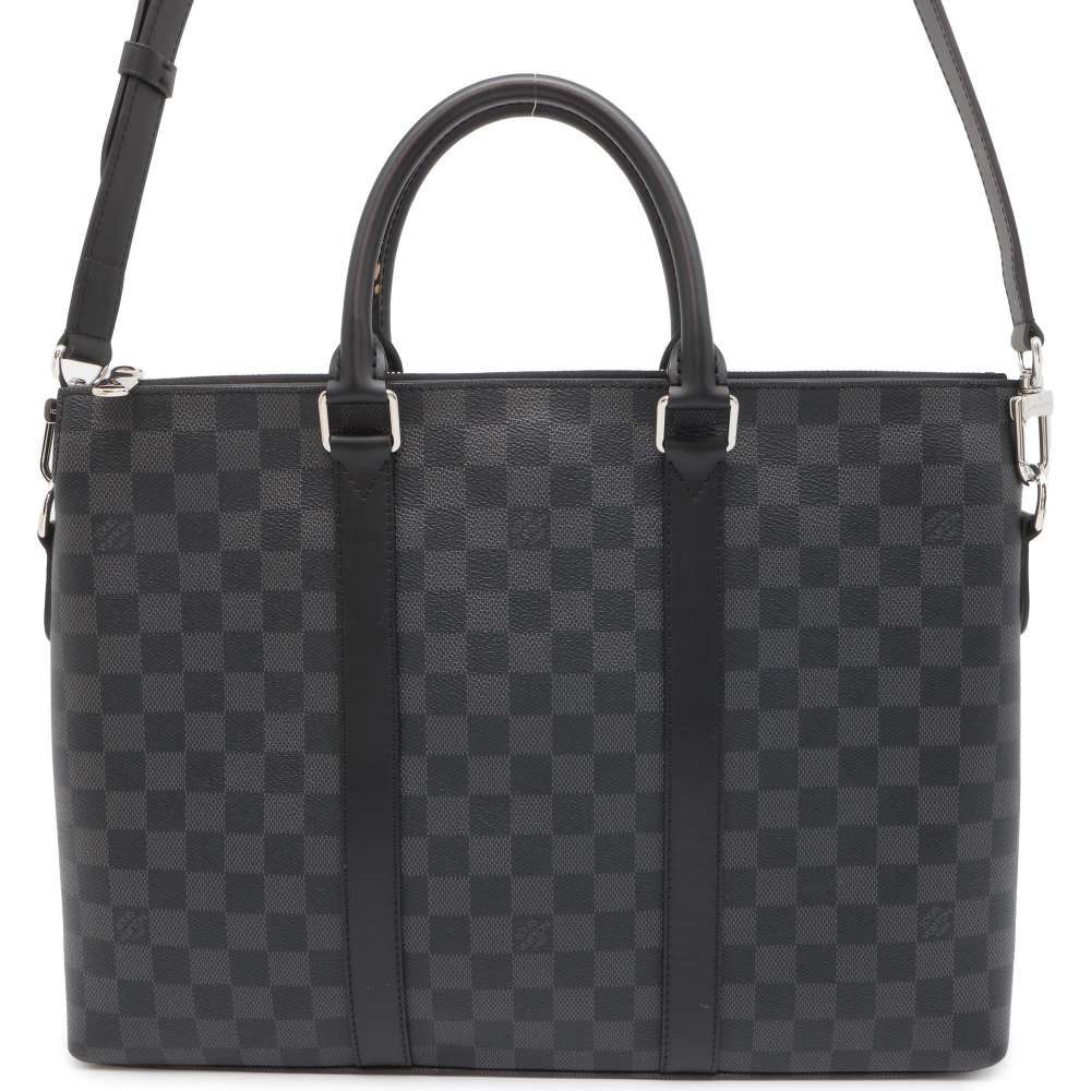 Louis Vuitton Anton Briefcase Noir N40024 Damier Graphite