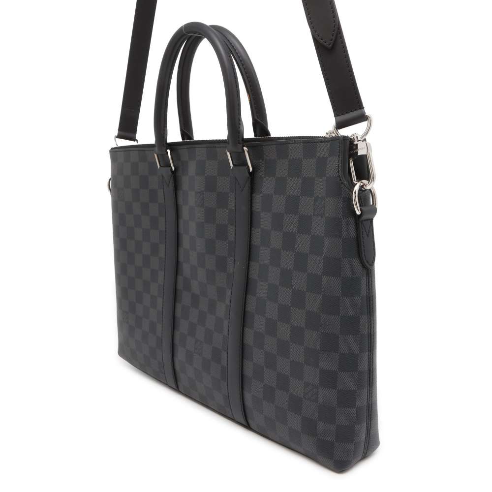 Louis Vuitton Anton Briefcase Noir N40024 Damier Graphite