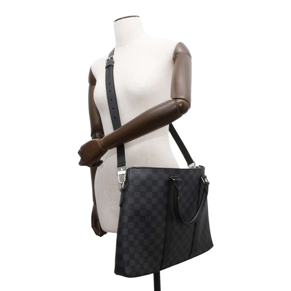Louis Vuitton Anton Briefcase Noir N40024 Damier Graphite